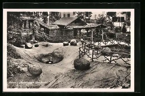 AK Luzern, Gletschertöpfe im Gletschergarten