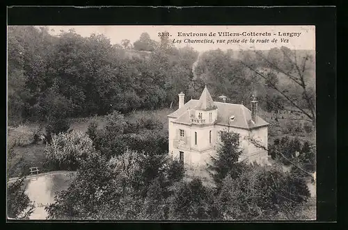AK Largny, Les Charmettes, vue prise de la route de Vez