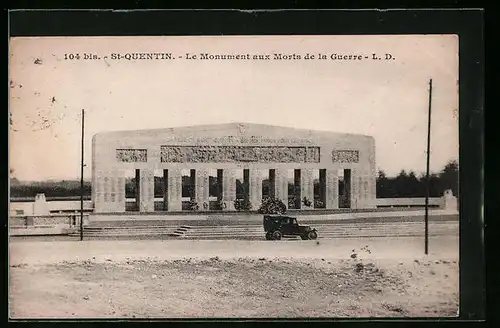 AK St-Quentin, le Monument aux Morts de la Guerre