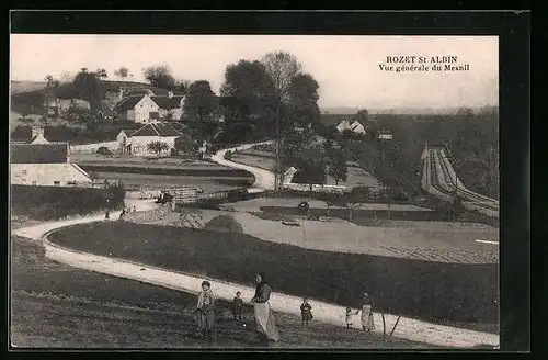 AK Rozet-St-Albin, Vue générale du Mesnil