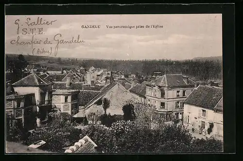 AK Gandelu, Vue panoramique prise de l'Eglise