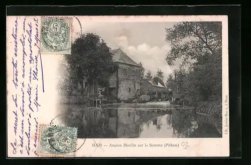 AK Ham, Ancien Moulin sur la Somme