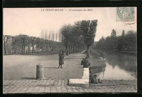 AK La Ferté-Milon, Promenades du Mail