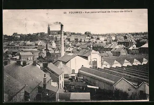 AK Fourmies, Vue panoramique de Trieux-de-Villers