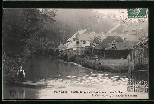 AK Denain, Paysage, un coin du vieux Denain