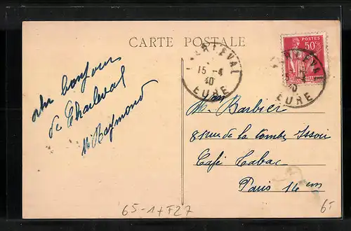 AK Charleval, Vue d`ensemble sur la Gare, Bahnhof