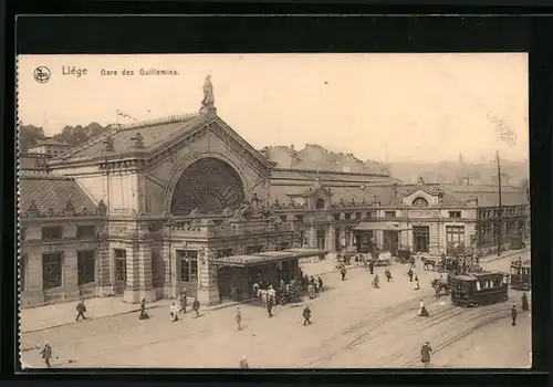 AK Liége, Gare des Guillemins, Bahnhof