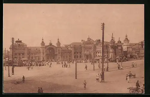 AK Moskau, Bahnhof der Baltischen Eisenbahn