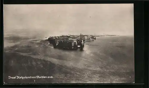 AK Helgoland, Inselpanorama von Norden gesehen