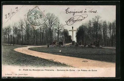AK Forêt du Nouvion-en-Thierache, Domaine de Guise, Le Poteau de Guise