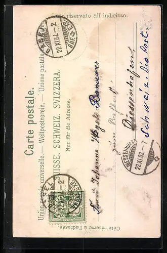 AK Basel, St. Jacobs-Denkmal