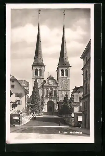 AK Luzern, Partie an der Hofkirche