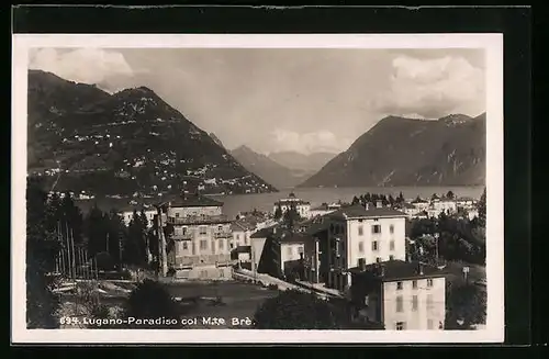 AK Lugano-Paradiso, Panorama con Mte Bré