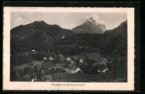 AK Filzbach, Teilansicht mit Mürtschenstock