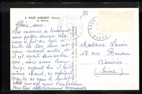 AK Vaux Andigny, la Mairie