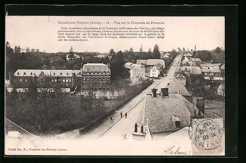 AK Vervins, Vue sur la Chaussée de Fontaine