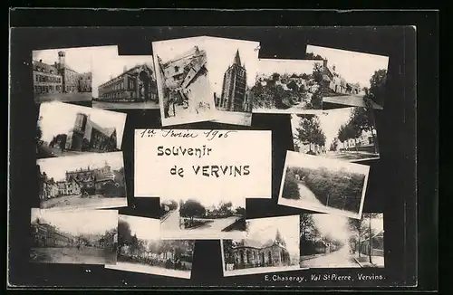 AK Vervins, l'Église, le Marché