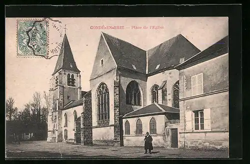 AK Condé-en-Brie, Place de l'Eglise