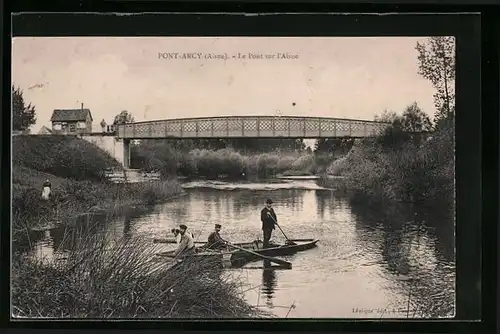 AK Pont-Arcy, Le Pont sur l`Aisne