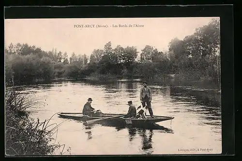 AK Pont-Arcy, Les Bords de l`Aisne