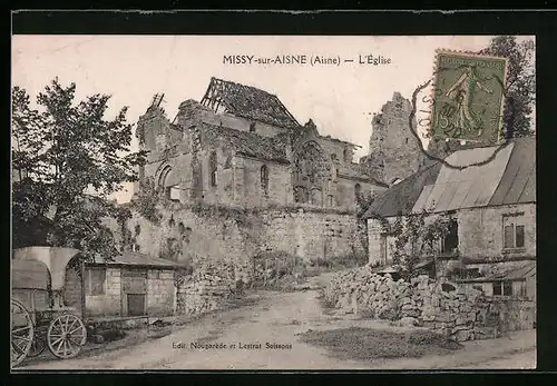 AK Missy-sur-Aisne, L`Église