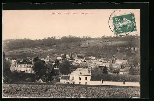AK Conde-sur-Aisne, Vue générale