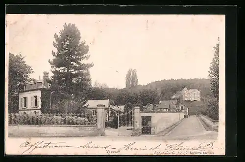 AK Vauxrot, Une rue, Strassenpartie