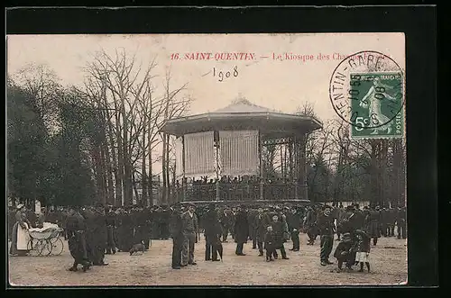AK Saint-Quentin, le Kiosque des Champs-Elysées