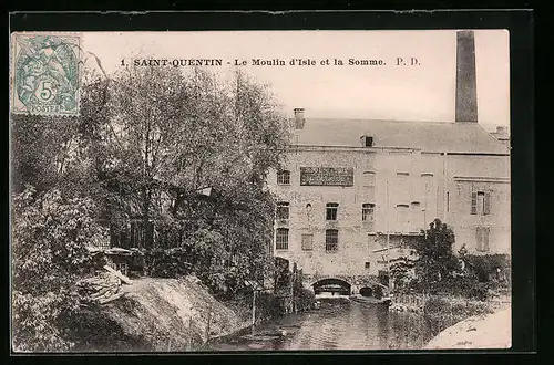 AK Saint-Quentin, le Moulin d'Isle et la Somme