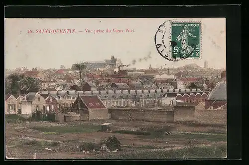 AK Saint-Quentin, Vue prise du Vieux Port