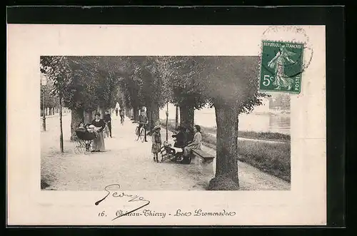 AK Chateau-Thierry, Les Promenades
