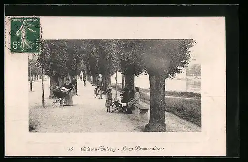 AK Chateau-Thierry, Les Promenades