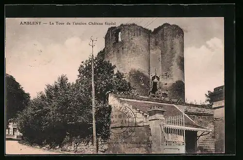 AK Ambleny, La Tour de l`ancien Château féodal