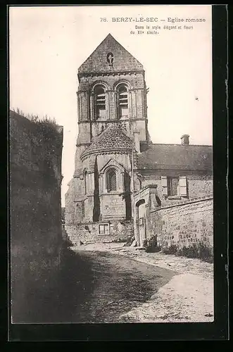 AK Berzy-le-Sec, Eglise romane