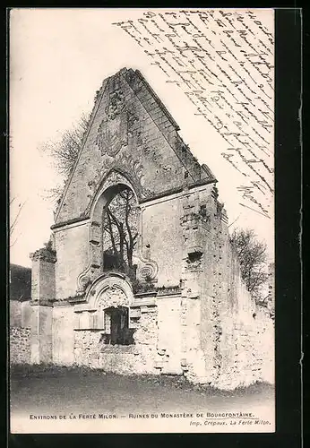 AK Bourgfontaine, Ruines du Monastère
