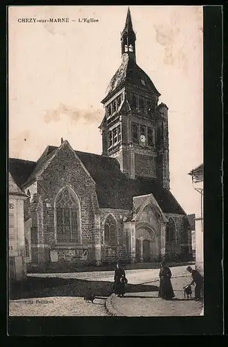 AK Chézy-sur-Marne, L`Eglise