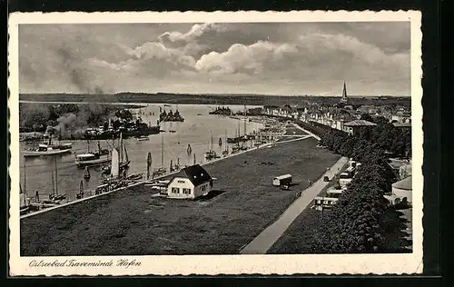 AK Travemünde, Blick zum Hafen