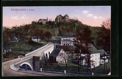 AK Wolkenstein i. Erzgeb., Panorama