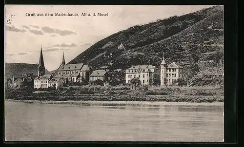 AK Alf a. d. Mosel, Totale mit Marienhause