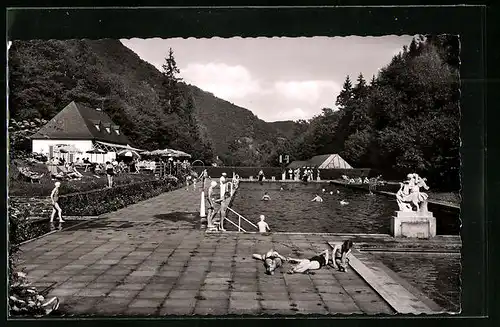 AK Bad Bertrich, Partie im Diana-Schwimmbad