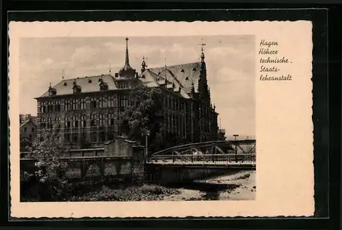 AK Hagen i. W., Höhere technische Staats-Lehranstalt
