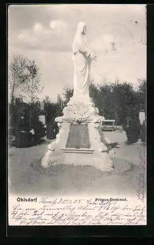 AK Hamburg-Ohlsdorf, Primus-Denkmal