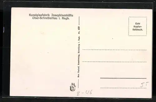 AK Ober-Schreiberhau, Kunstglasfabrik Josephinenhütte