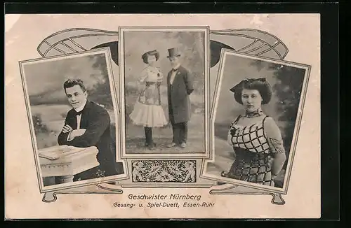 AK Essen-Ruhr, Geschwister Nürnberg, Gesang- u. Spiel-Duett
