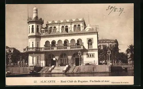 AK Alicante, Real Club de Regatas, Fachada al mar