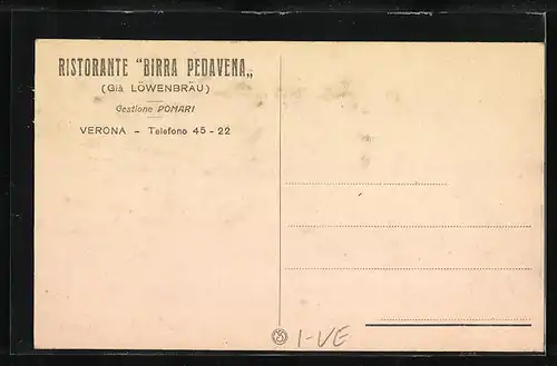 AK Verona, Ristorante Birra Pedavena Piazza Vittorio Emanuele, Tombe Scaligere, Arena