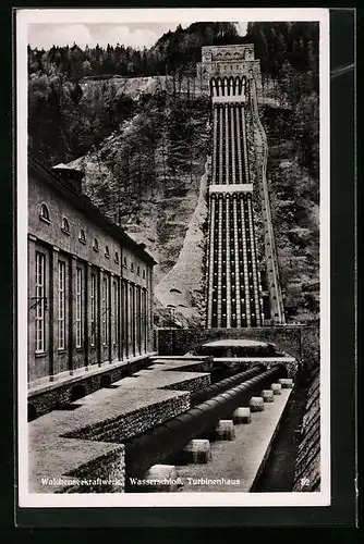 AK Walchensee, Walchenseekraftwerk, Wasserschloss, Turbinenhaus