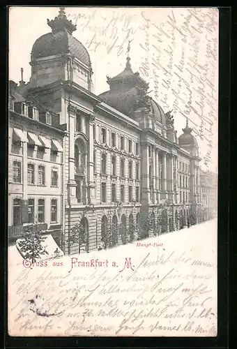 AK Frankfurt a. M., Haupt-Post