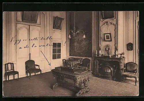 AK Marcq-en-Baroeul, Institution libre de Marcq-en Baroeul - Salon de Mr. le Superieur (salon bleu)