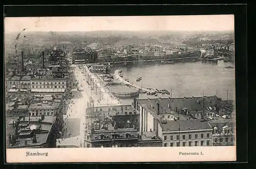 AK Hamburg, Binnenalster am Jungfernstieg